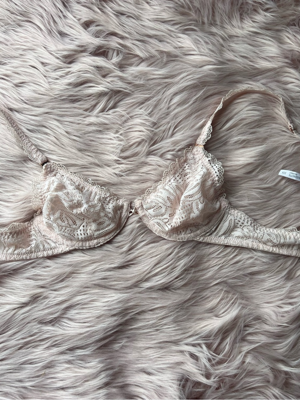 aerie Lace Underwire Bra - Light Beige 32A